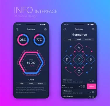 Modern infographic vector elements for business brochures. Use in website, co Stock Illustration