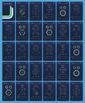 Modern infographic vector elements for business brochures. Use in website, co イラスト素材