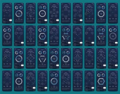 Modern infographic vector elements for business brochures. Use in website, co Illustrazione stock