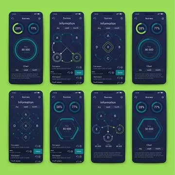 Modern infographic vector elements for business brochures. Use in website, co Illustrazione stock