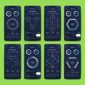 Modern infographic vector elements for business brochures. Use in website, co 스톡 일러스트