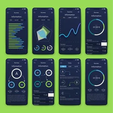 Modern infographic vector elements for business brochures. Use in website, co 스톡 일러스트