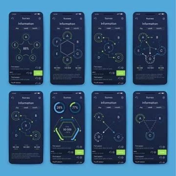 Modern infographic vector elements for business brochures. Use in website, co イラスト素材