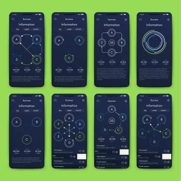 Modern infographic vector elements for business brochures. Use in website, co Illustrazione stock