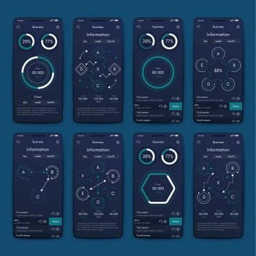 Modern infographic vector elements for business brochures. Use in website, co Illustrazione stock