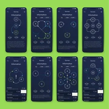 Modern infographic vector elements for business brochures. Use in website, co Stock Illustration