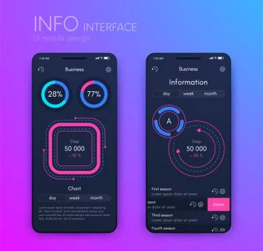 Modern infographic vector elements for business brochures. Use in website, co Stock Illustration