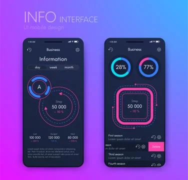 Modern infographic vector elements for business brochures. Use in website, co Stock Illustration