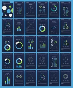 Modern infographic vector elements for business brochures. Use in website, co Stock Illustration