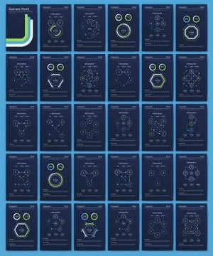 Modern infographic vector elements for business brochures. Use in website, co Stockillustratie