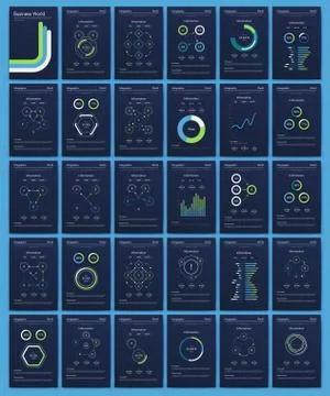 Modern infographic vector elements for business brochures. Use in website, co Stock Illustration