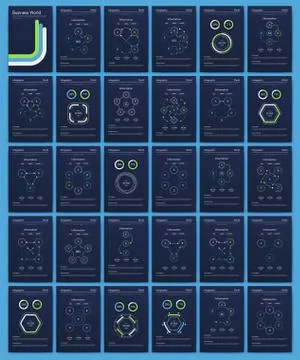 Modern infographic vector elements for business brochures. Use in website, co Stock Illustration