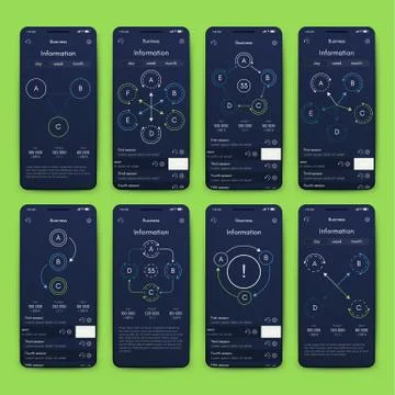 Modern infographic vector elements for business brochures. Use in website, co 스톡 일러스트