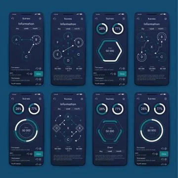 Modern infographic vector elements for business brochures. Use in website, co イラスト素材