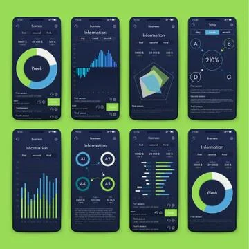 Modern infographic vector elements for business brochures. Use in website, co Illustrazione stock