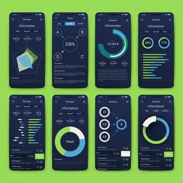 Modern infographic vector elements for business brochures. Use in website, co Illustrazione stock