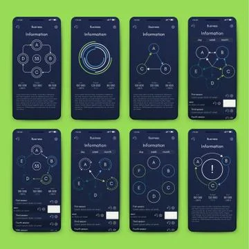 Modern infographic vector elements for business brochures. Use in website, co Illustrazione stock