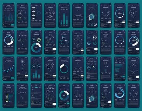 Modern infographic vector elements for business brochures. Use in website, co Illustrazione stock