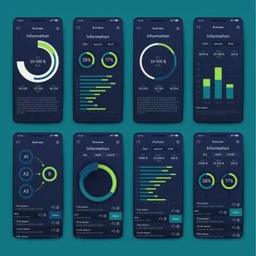 Modern infographic vector elements for business brochures. Use in website, co Stock Illustration