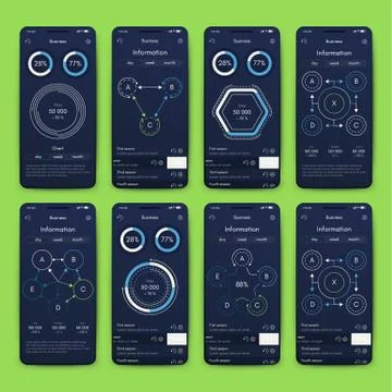 Modern infographic vector elements for business brochures. Use in website, co Stockillustratie