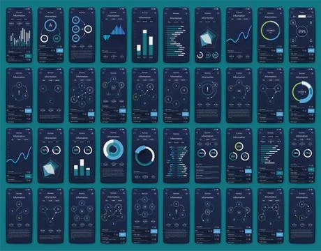 Modern infographic vector elements for business brochures. Use in website, co 스톡 일러스트