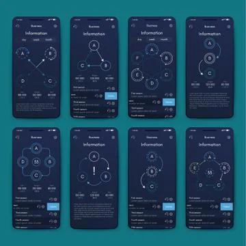 Modern infographic vector elements for business brochures. Use in website, co Stock Illustration