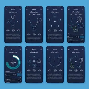 Modern infographic vector elements for business brochures. Use in website, co Stock Illustration