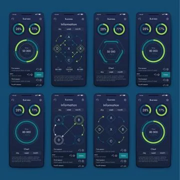 Modern infographic vector elements for business brochures. Use in website, co 스톡 일러스트