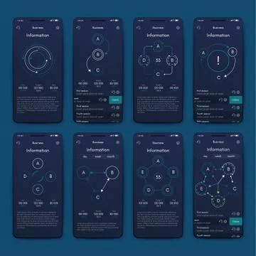 Modern infographic vector elements for business brochures. Use in website, co Stockillustratie