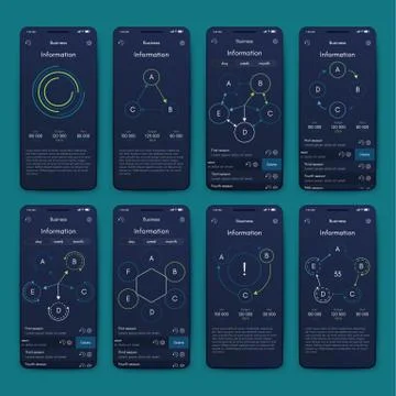 Modern infographic vector elements for business brochures. Use in website, co Stock Illustration