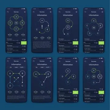 Modern infographic vector elements for business brochures. Use in website, co Stock Illustration