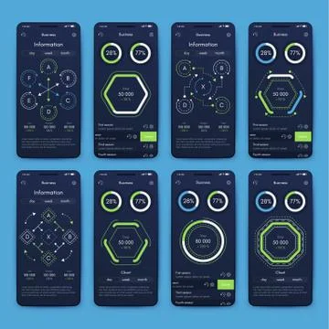 Modern infographic vector elements for business brochures. Use in website, co Stockillustratie