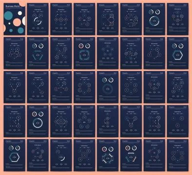 Modern infographic vector elements for business brochures. Use in website, co Stock Illustration