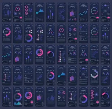 Modern infographic vector elements for business brochures. Use in website, co Stock Illustration