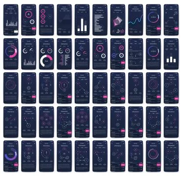 Modern infographic vector elements for business brochures. Use in website, co Stock Illustration