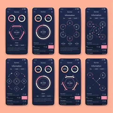 Modern infographic vector elements for business brochures. Use in website, co イラスト素材