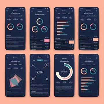 Modern infographic vector elements for business brochures. Use in website, co Stock Illustration