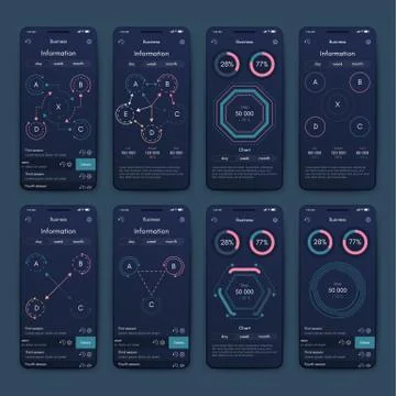 Modern infographic vector elements for business brochures. Use in website, co イラスト素材