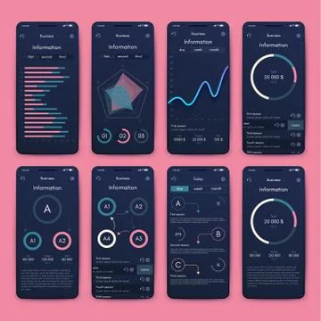 Modern infographic vector elements for business brochures. Use in website, co Stock Illustration