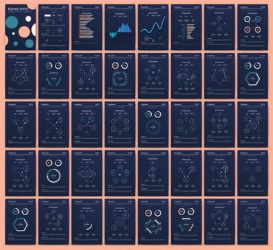 Modern infographic vector elements for business brochures. Use in website, co Stock Illustration