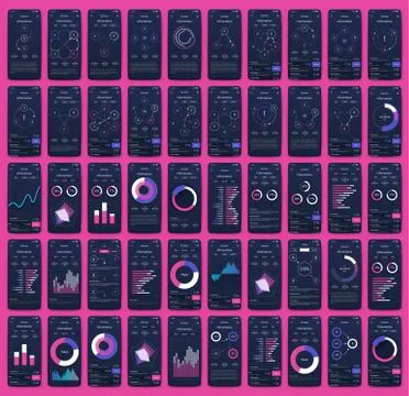 Modern infographic vector elements for business brochures. Use in website, co Illustrazione stock