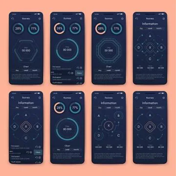 Modern infographic vector elements for business brochures. Use in website, co Stock Illustration