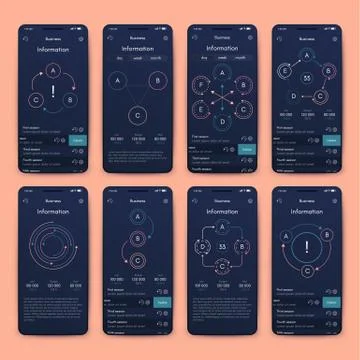 Modern infographic vector elements for business brochures. Use in website, co Stock Illustration