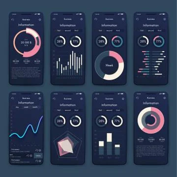 Modern infographic vector elements for business brochures. Use in website, co Stock Illustration