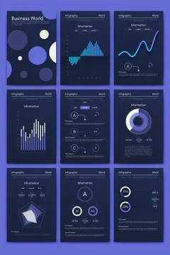 Modern infographic vector elements for business brochures. Use in website, co Stock Illustration