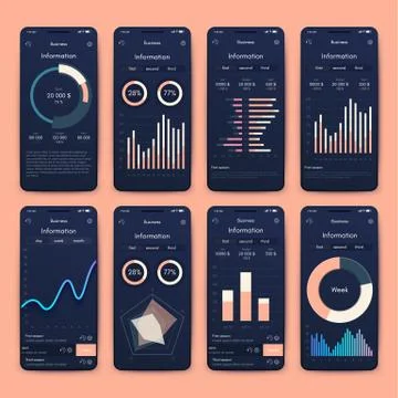 Modern infographic vector elements for business brochures. Use in website, co Stock Illustration