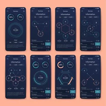 Modern infographic vector elements for business brochures. Use in website, co Illustrazione stock