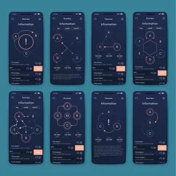 Modern infographic vector elements for business brochures. Use in website, co イラスト素材