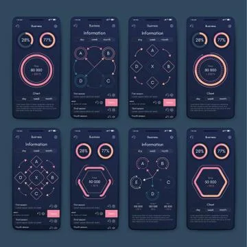 Modern infographic vector elements for business brochures. Use in website, co Stock Illustration