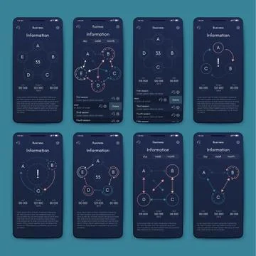 Modern infographic vector elements for business brochures. Use in website, co Stock Illustration